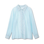 MICHIKO LONDON KOSHINO GLOW SHEER SHIRTS POWDER BLUE