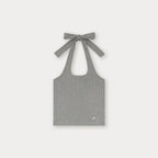 SOMEWHEREBUTTER [18th] Halter Pendant Sleeveless - Grey