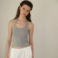 SOMEWHEREBUTTER [18th] Halter Pendant Sleeveless - Grey