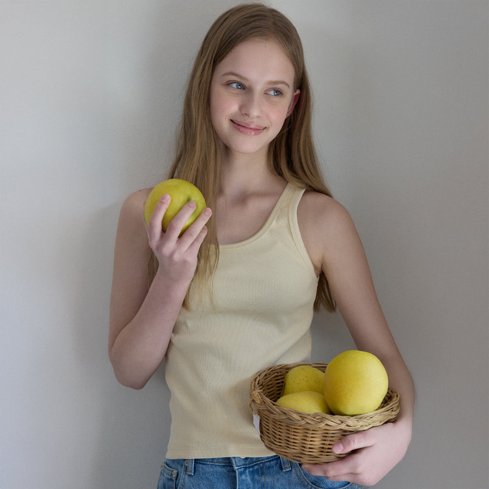 WEDNESDAYOASIS Blossom Sleeveless Top_LEMON(W25-TP17)