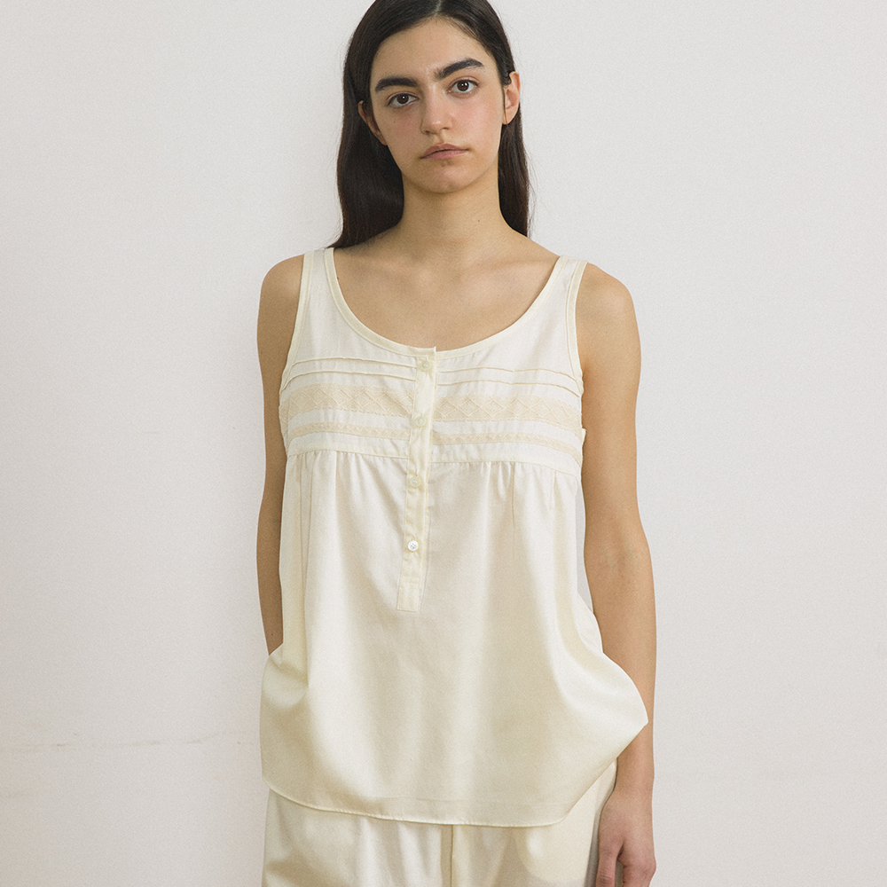 JO'S LOUNGE (w) Classic Cotton Sleeveless Two piece 008