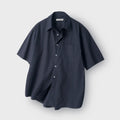 INDUST Sand washed comfort half shirt_navy