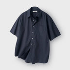 INDUST Sand washed comfort half shirt_navy