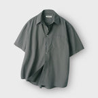 INDUST Sand washed comfort half shirt_navy