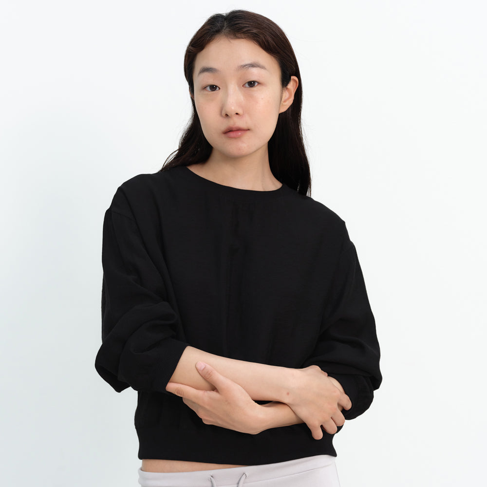 NOD [16th 8/4 pre-order delivery] Sheer Sweatshirt (Black)
