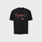 ADSB ANDERSSON BELL (ESSENTIAL) UNISEX AGAIN LIP T-SHIRT atb1406u(BLACK)