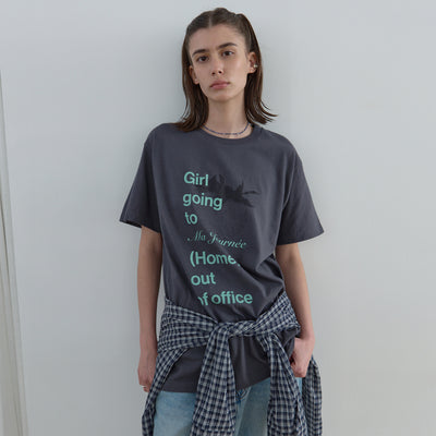 M STRAWBERRY SHORT SLEEVE T-SHIRT_CHARCOAL