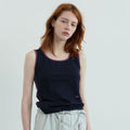 ENZO BLUES Lined sleeveless (Navy)