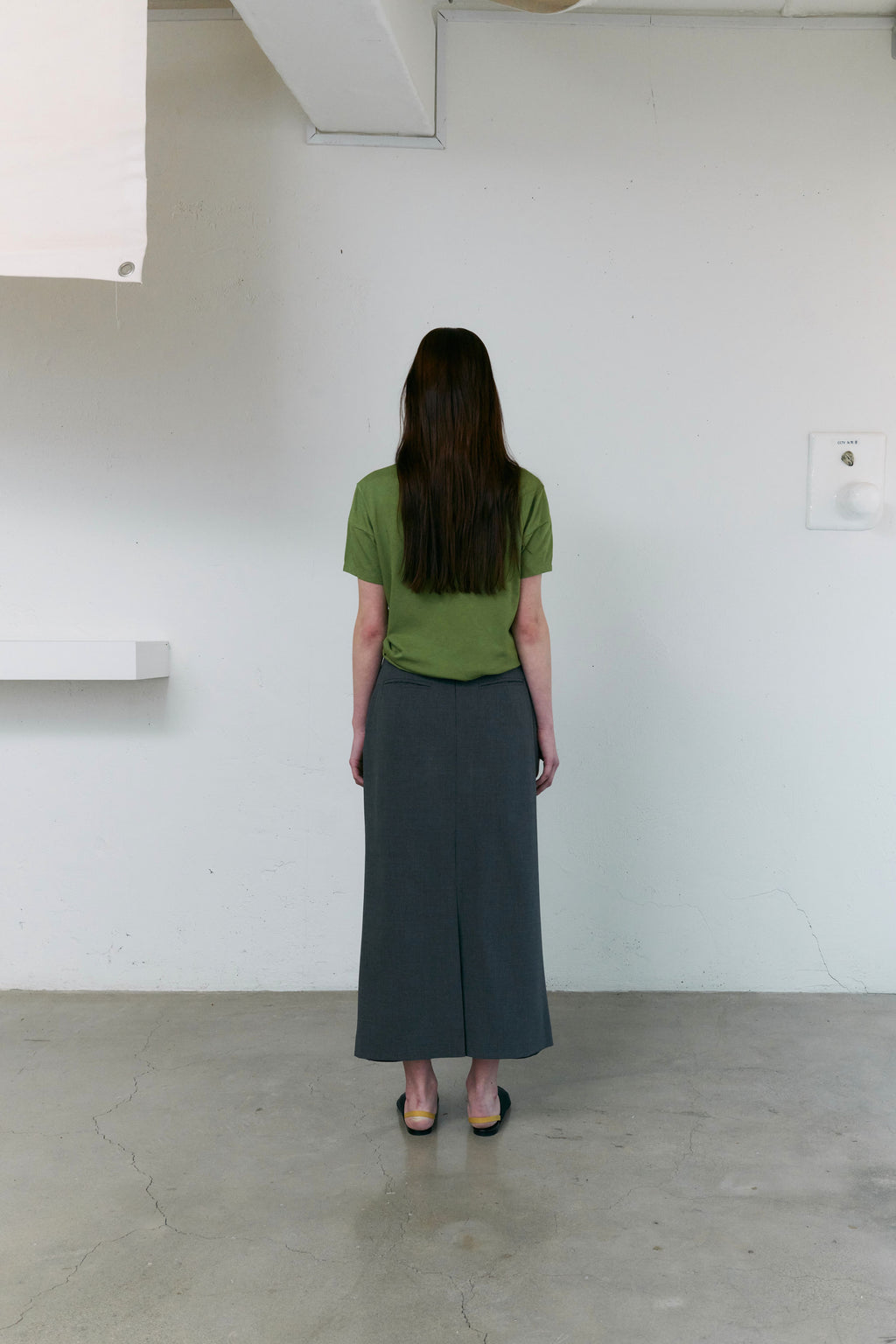 AUBOUR [2nd restock] dual seam t-shirt (olive)