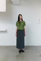 AUBOUR [2nd restock] dual seam t-shirt (olive)