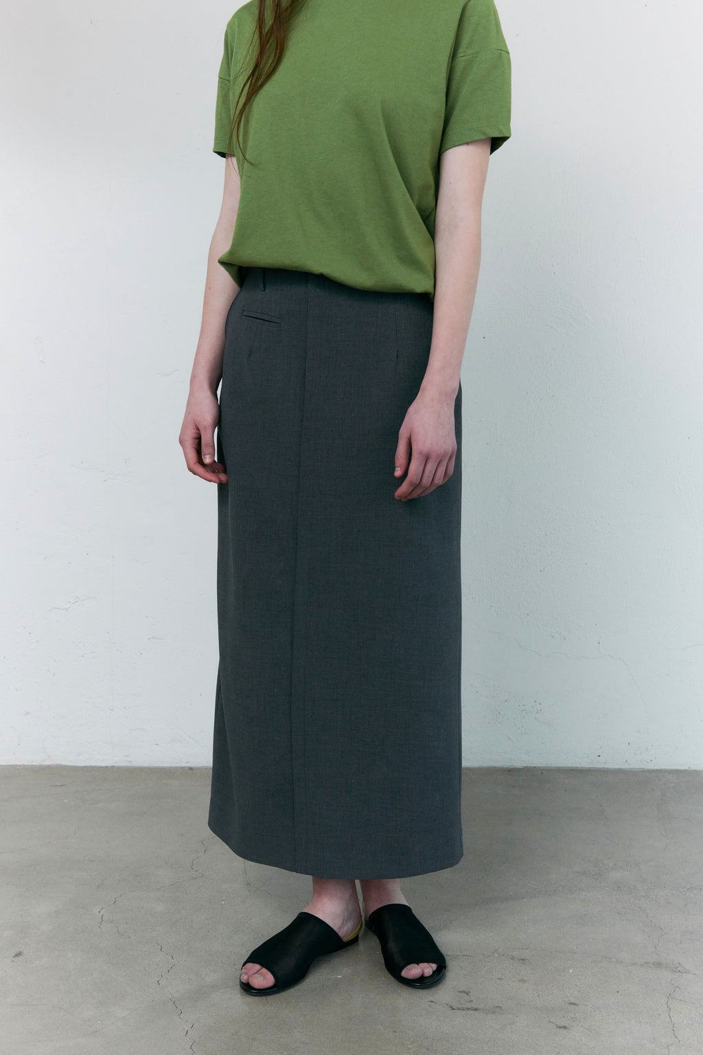 AUBOUR [2nd restock] dual seam t-shirt (olive)