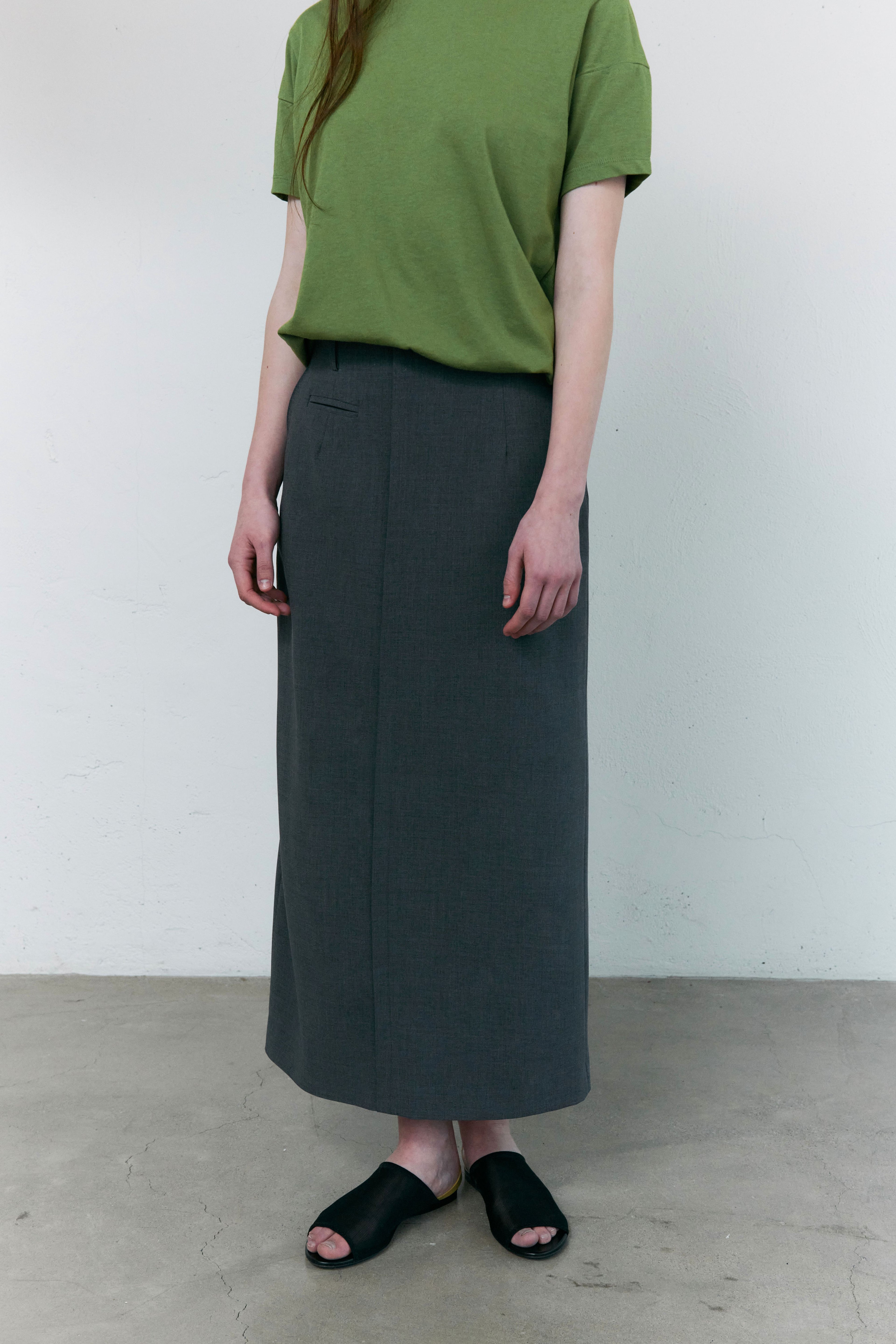AUBOUR [2nd restock] dual seam t-shirt (olive)