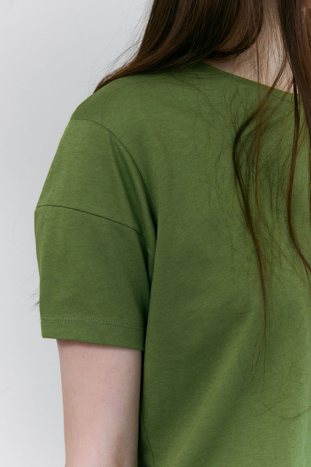 AUBOUR [2nd restock] dual seam t-shirt (olive)
