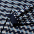 DEUTERO Leo VTG Striped LS Tee Navy