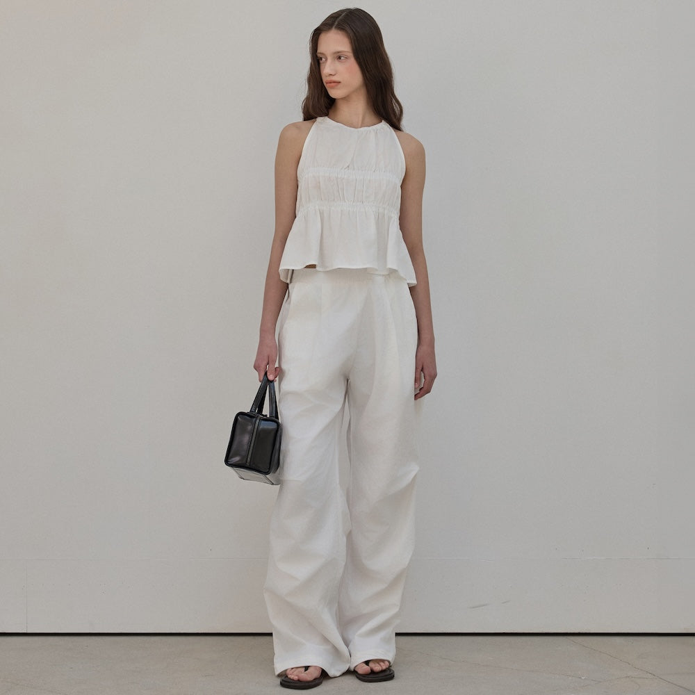 ellioti Ripple Halter Blouse_2Color