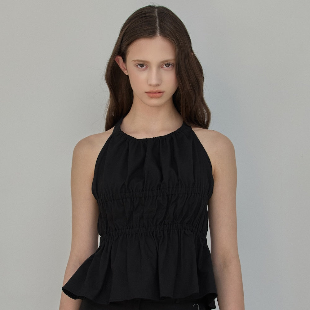 ellioti Ripple Halter Blouse_2Color