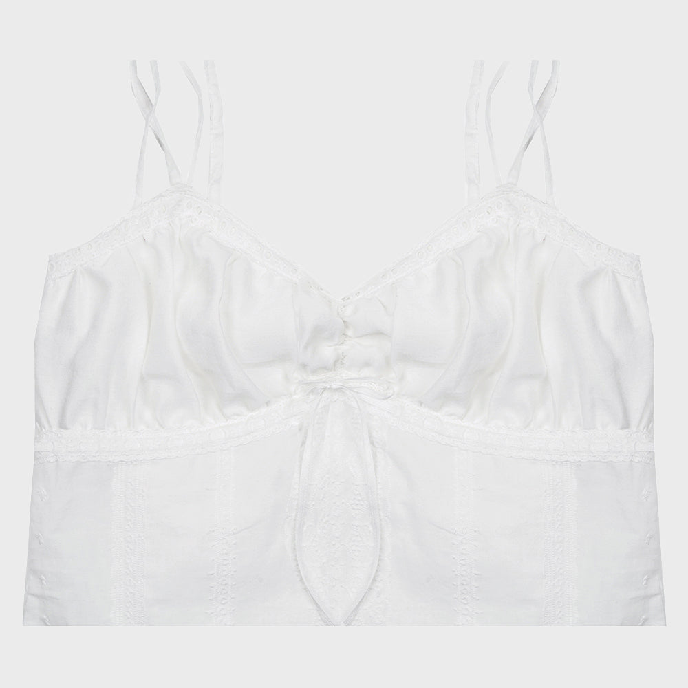 highschooldisco Angel lace sleeveless_white