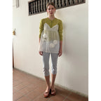 SINOON Flower Sheer Sleeveless (White)