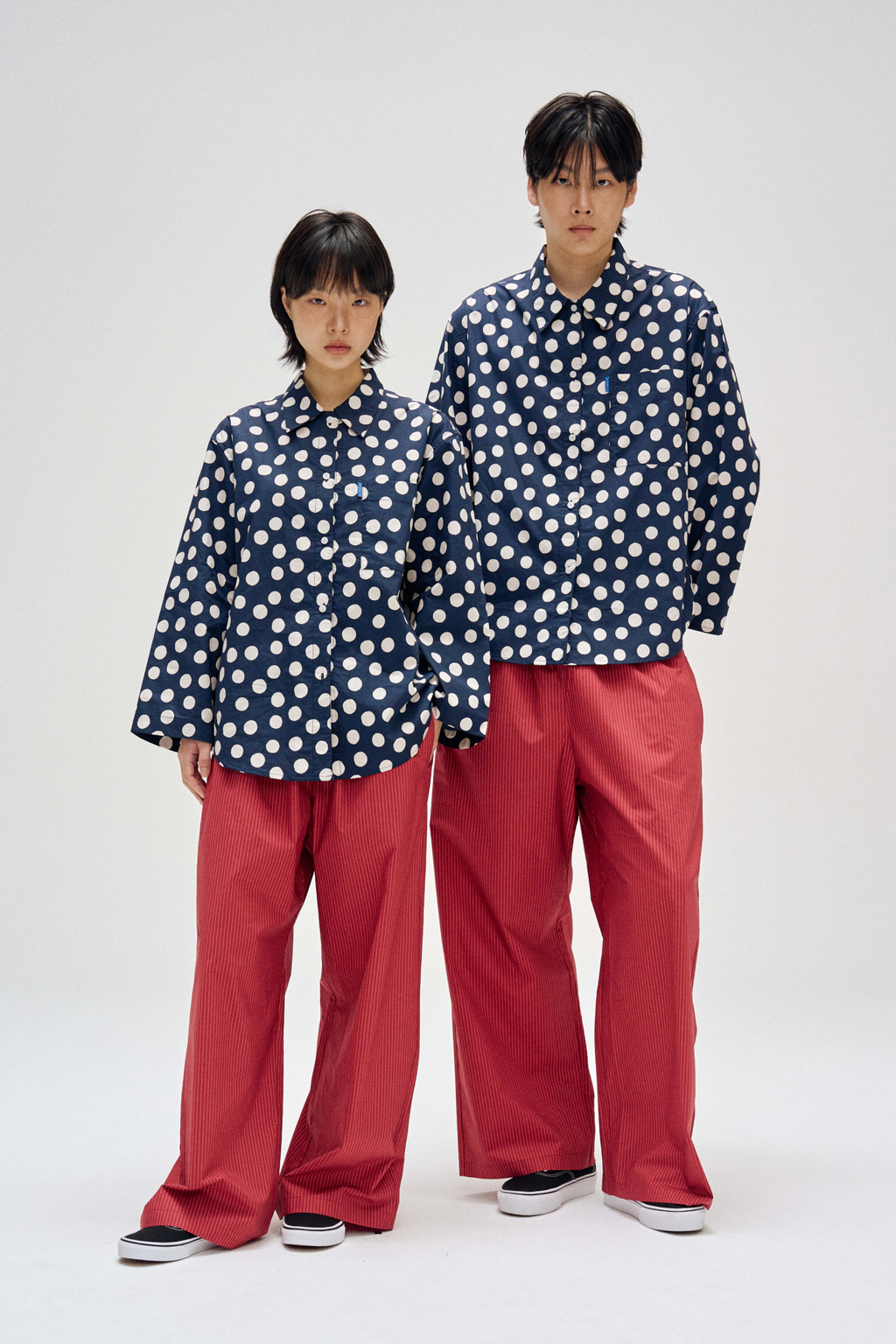 FINCA [29CM Exclusive]BK103 Classic Shirt_Navy Dot 2SIZES