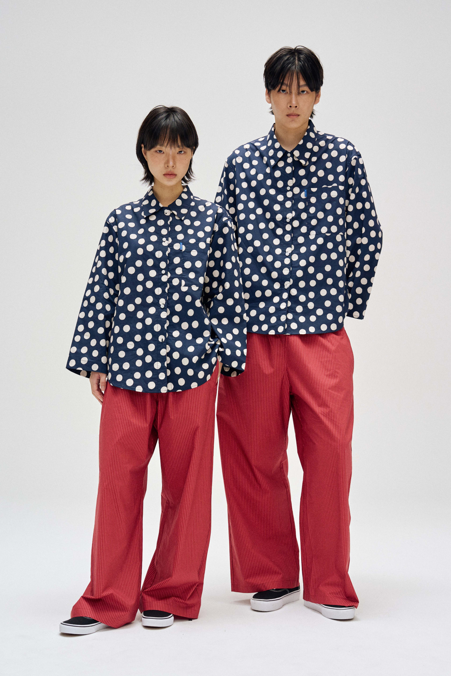 FINCA [29CM Exclusive]BK103 Classic Shirt_Navy Dot 2SIZES