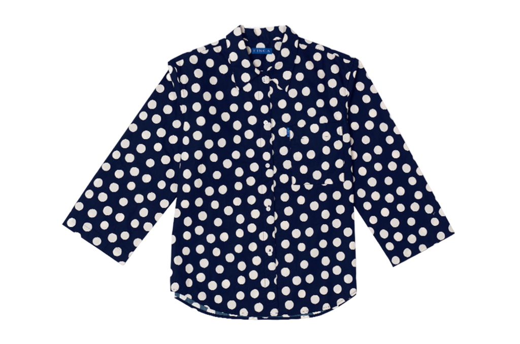 FINCA [29CM Exclusive]BK103 Classic Shirt_Navy Dot 2SIZES