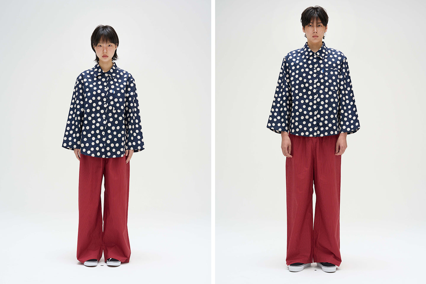 FINCA [29CM Exclusive]BK103 Classic Shirt_Navy Dot 2SIZES