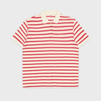 SINOON Stripe Half Sleeve PK Shirt (Red)