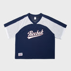 REEBOK Summer Lettering Jersey T-Shirt (W) - Navy