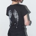 FANCY CLUB REBIRTH OF HEAVEN CROP TEE (BLACK) F25QB135