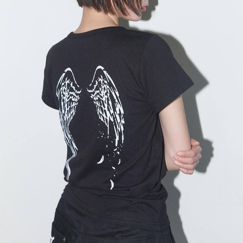 FANCY CLUB REBIRTH OF HEAVEN CROP TEE (BLACK) F25QB135