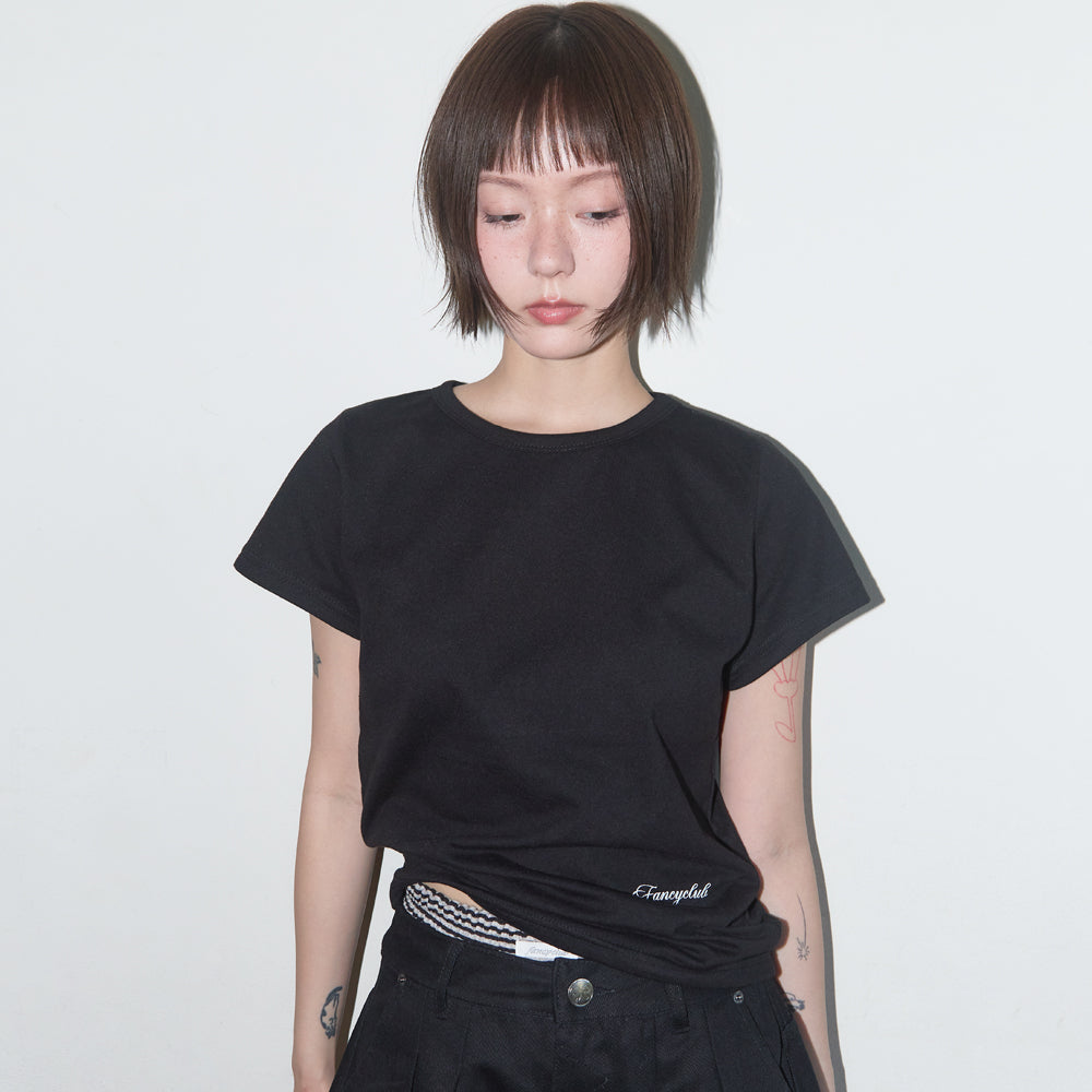 FANCY CLUB REBIRTH OF HEAVEN CROP TEE (BLACK) F25QB135