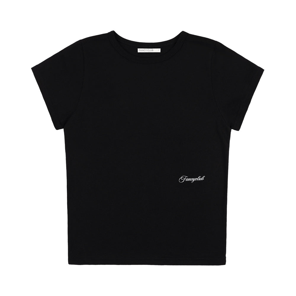 FANCY CLUB REBIRTH OF HEAVEN CROP TEE (BLACK) F25QB135
