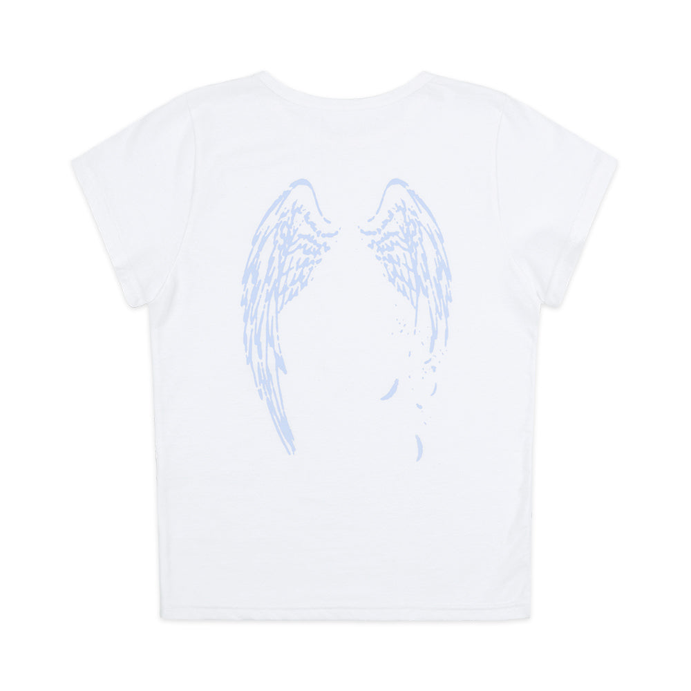 FANCY CLUB REBIRTH OF HEAVEN CROP TEE (BLUE) F25QB135