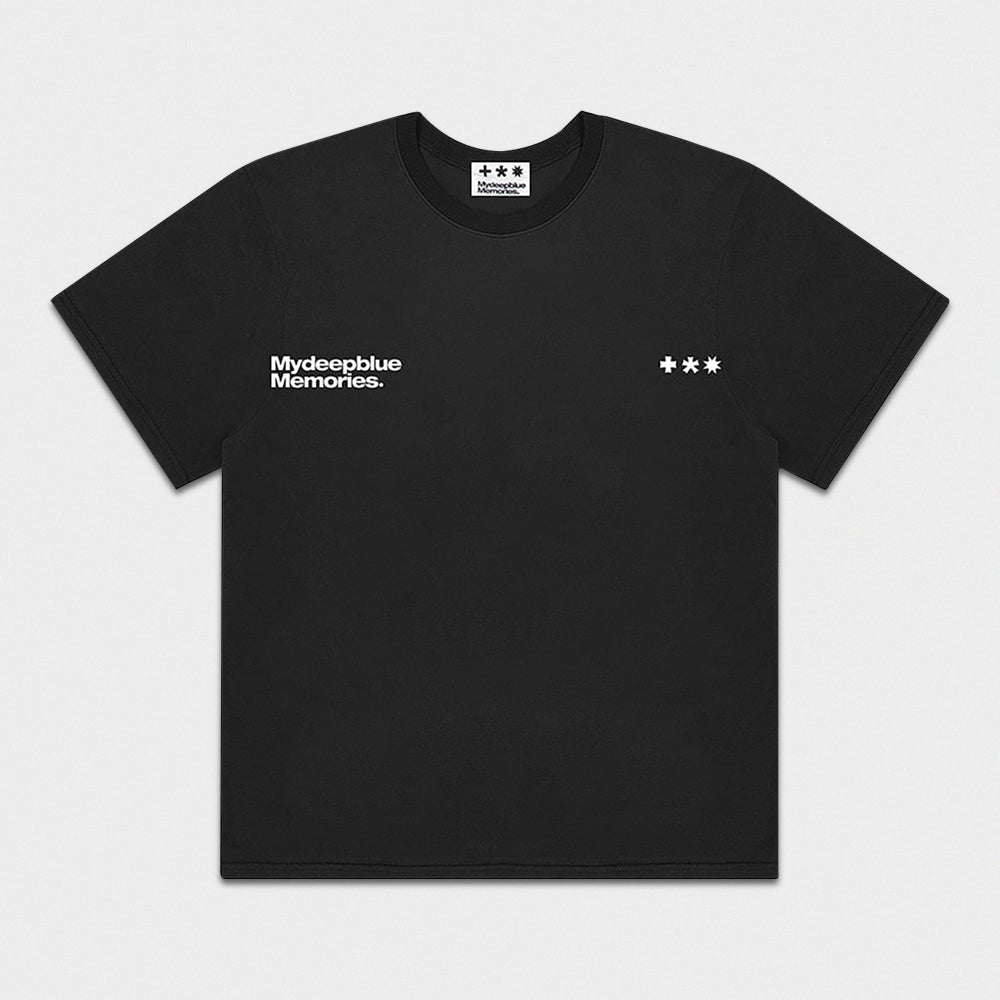 mydeepbluememories Mm Symbol Logo T-Shirts (BLACK)
