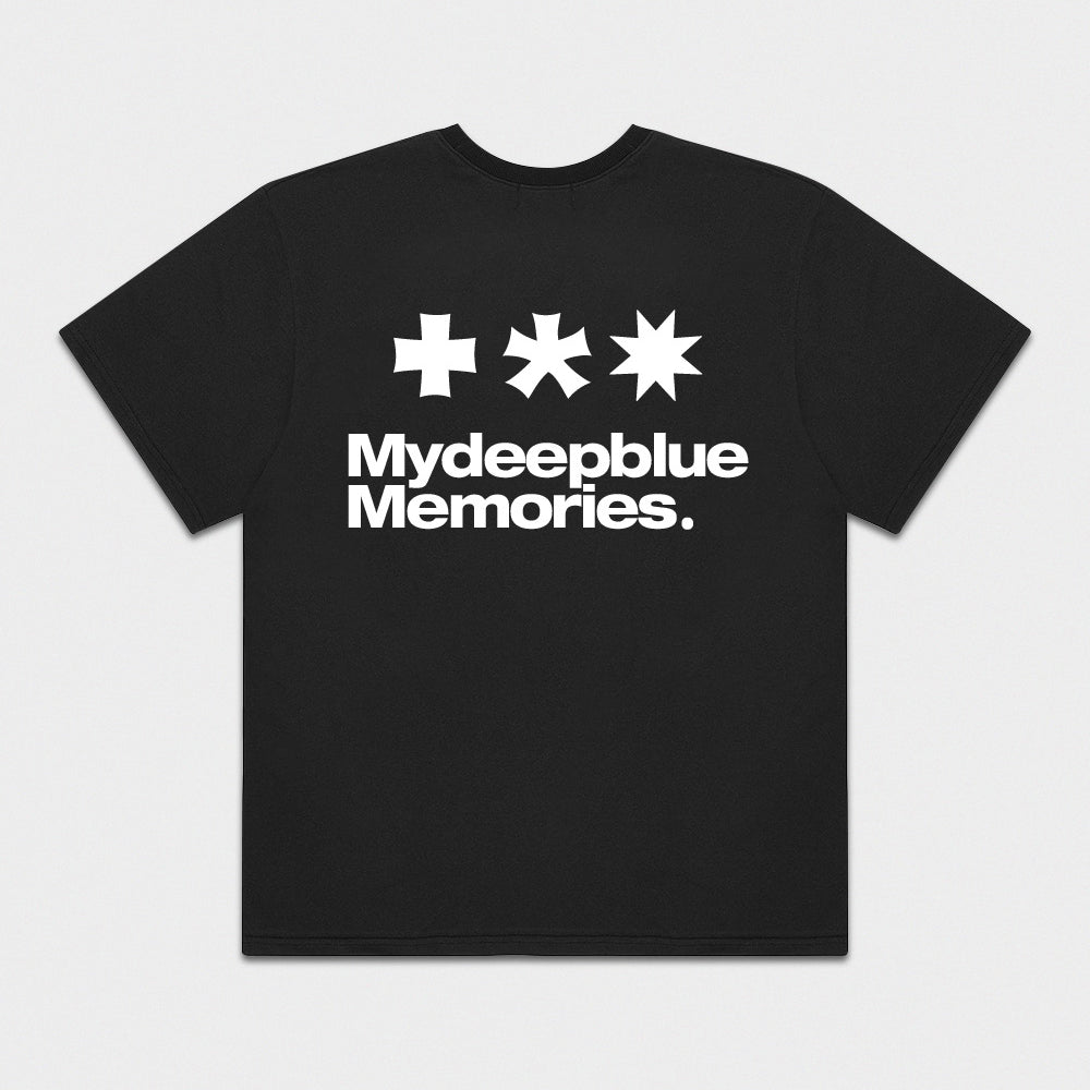 mydeepbluememories Mm Symbol Logo T-Shirts (BLACK)