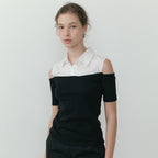 Lucir zu Off-Shoulder Shirt Top (black)