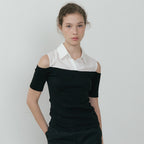Lucir zu Off-Shoulder Shirt Top (black)