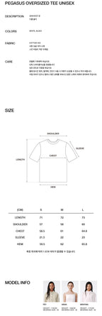 KIJUN Pegasus Oversized Tee UNISEX Black