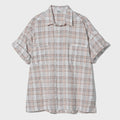 partimento Macdonnell Check Roll Up Half Shirts Indigo Pink