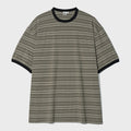 partimento Engineered Stripe Ringer Tee Khaki