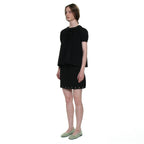 PARTIMENTO WOMEN OPEN BACK RIBBON STRAP BLOUSE_BLACK