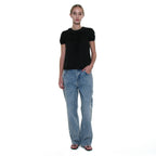 PARTIMENTO WOMEN OPEN BACK RIBBON STRAP BLOUSE_BLACK