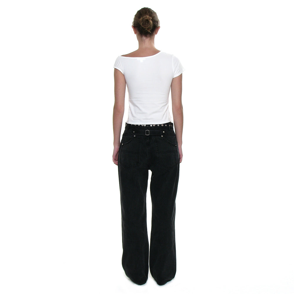 PARTIMENTO WOMEN NUMBERING UNBALANCED LAYER TOP_WHITE