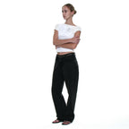 PARTIMENTO WOMEN NUMBERING UNBALANCED LAYER TOP_WHITE
