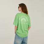HELLO SUNRISE Mini OG Logo Tee_Light Green