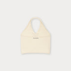 SOMEWHEREBUTTER [5th] Aloha Halter Sleeveless Knit - Cream