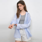 WEDNESDAYOASIS W/Seersucker Stripe Shirts_LIGHT BLUE(WC25-SH04)
