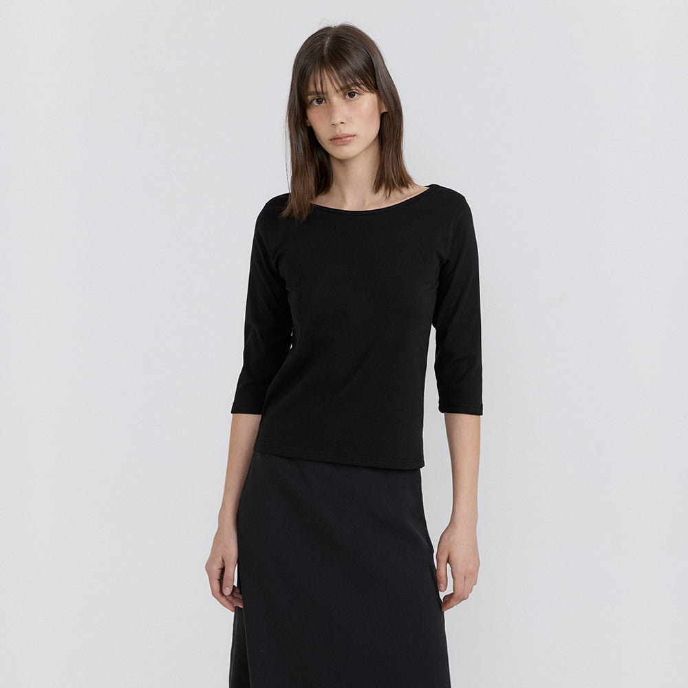 HACER Silket Boatneck T-Shirt (5color)