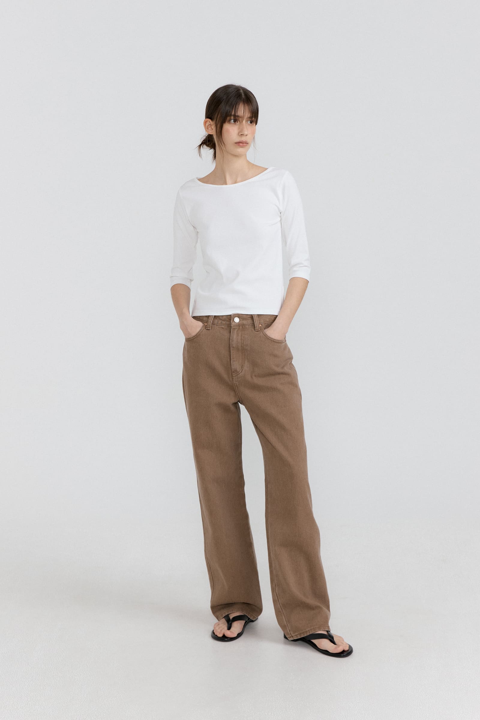 HACER Silket Boatneck T-Shirt (5color)