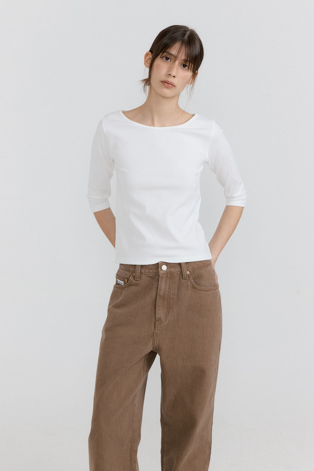 HACER Silket Boatneck T-Shirt (5color)